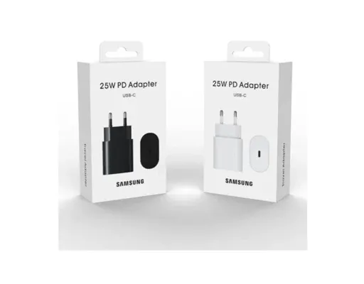 آداپتور شارژر اصلی سامسونگ USB-C با توان 25وات دو پین فست