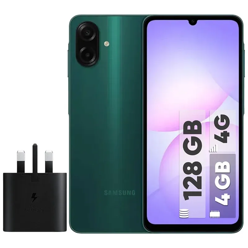 گوشی موبایل سامسونگ مدل Galaxy A07 با حافظه داخلی 128 گیگابایت | حافظه رم 4 گیگابایت همراه با شارژر 25W