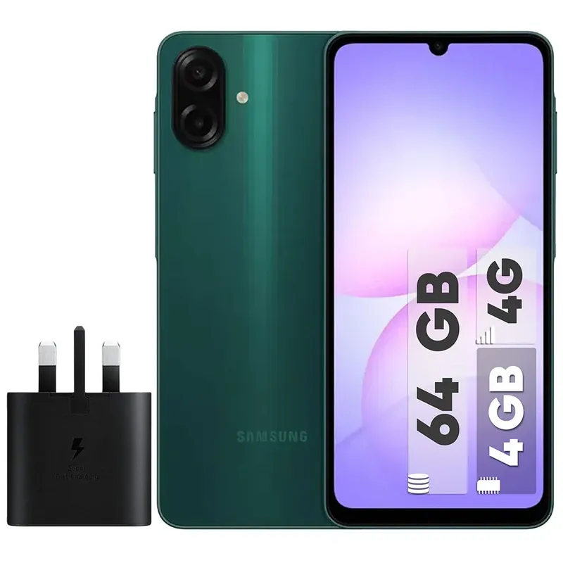 گوشی موبایل سامسونگ مدل Galaxy A07 با حافظه داخلی 64 گیگابایت | حافظه رم 4 گیگابایت باشارژر25 وات